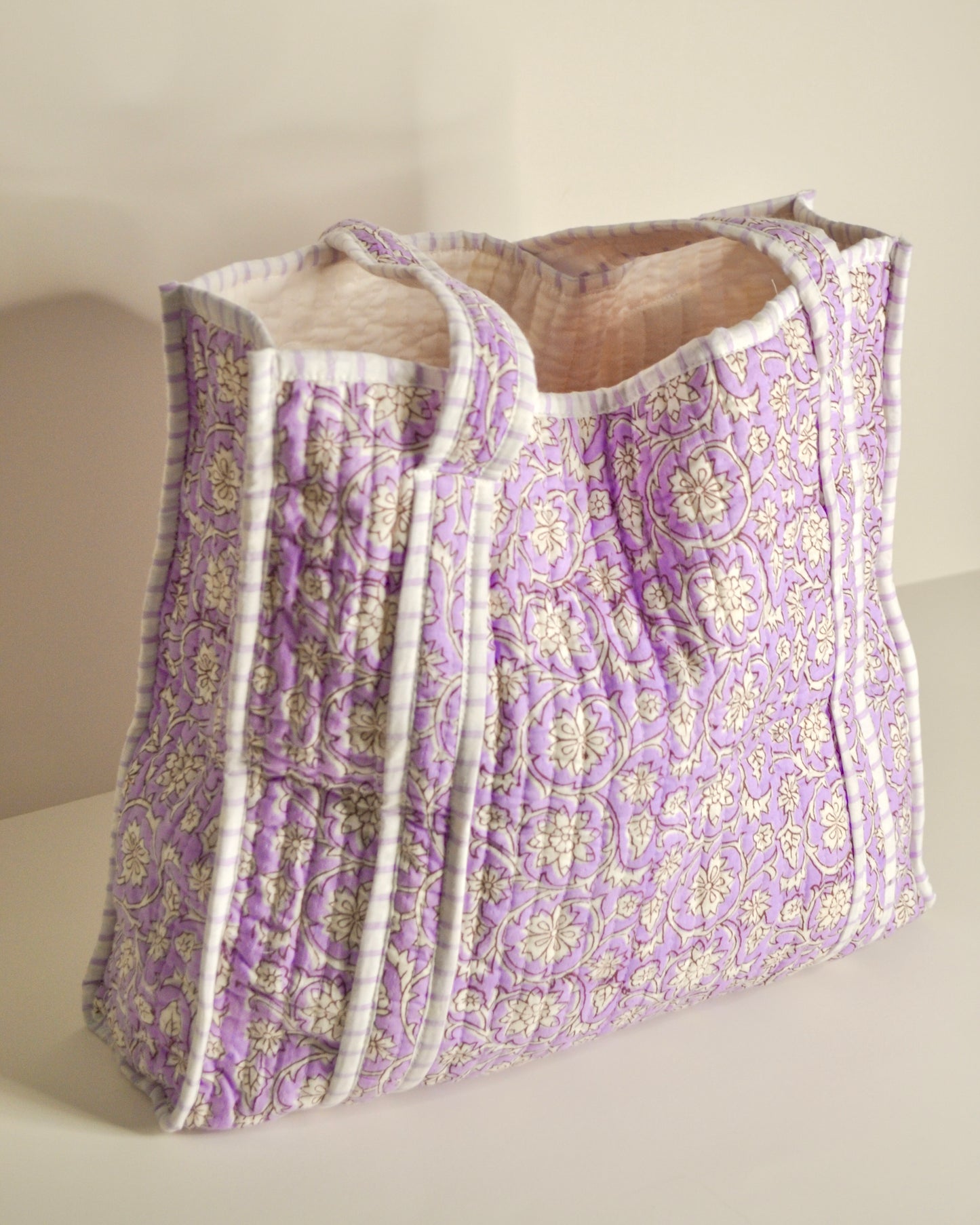 The Lavender Petal Quilted Tote