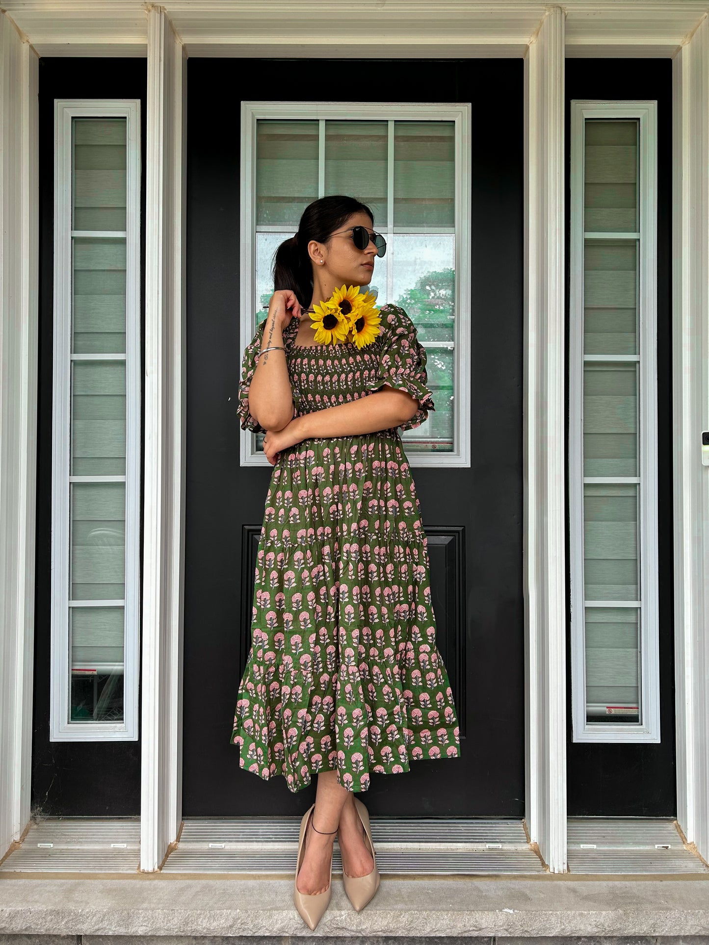 Fall Green Dress